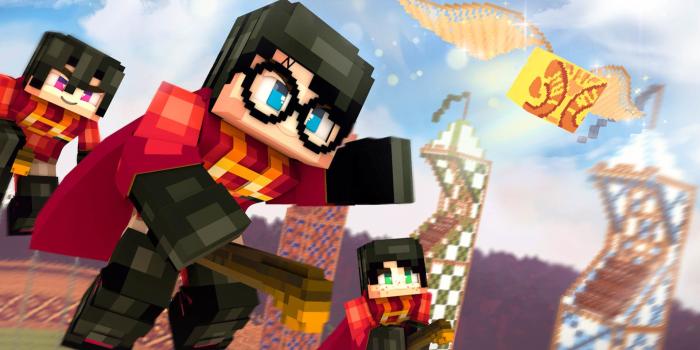 1920x1080 ArtStation - [Minecraft Wallpaper] Harry Potter Quidditch, Supawit Oat