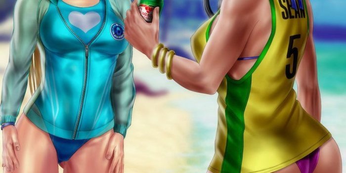 752x1063 R. Mika and Laura summer costumes by GGG85 | Street Fighter - Laura
