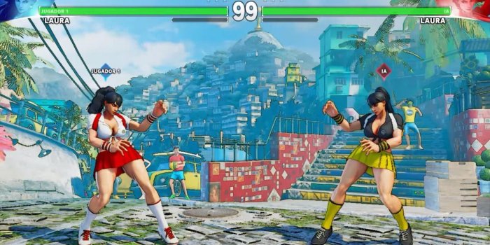 1366x768 Street Fighter 5 PC mods: Juggernaut, Jedah, and school girl Laura 6