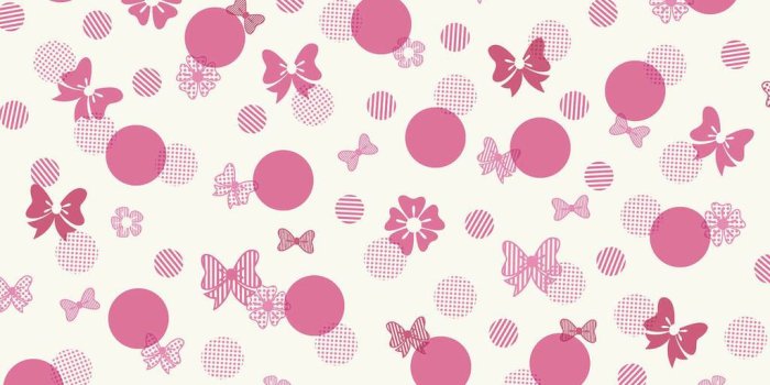 1024x1024 Disney Kids Minnie Mouse Bows & Dots Wallpaper - Pink/White