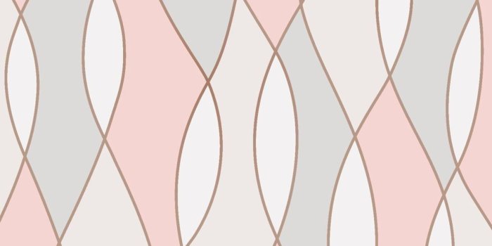 1200x1200 3D Effect Apex Wave Geometric Wallpaper Pink White Metallic Rose Gold Fine  Decor