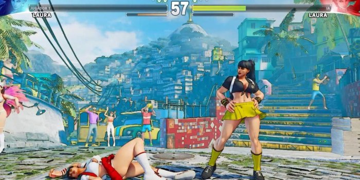 1366x768 Street Fighter 5 PC mods: Juggernaut, Jedah, and school girl Laura 8