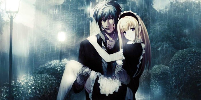 1366x768 Free download Loving Cute Anime Couple HD Wallpaper Best Love HD