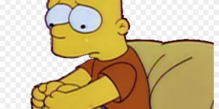 840x985 yellow #sad #sadness #laurasad #bart #simpson #thesimpsons - Bart