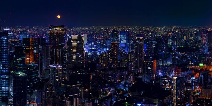 3840x1080 5054869 Japan, City, Night, Skyscraper, Building, Tokyo, Cityscape