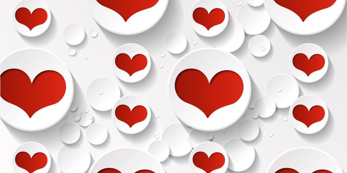 1920x1200 Valentine's Day Red and White Hearts widescreen wallpaper | Wide