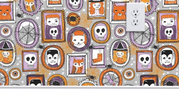 1024x1024 halloween portraits // halloween spider - Spoonflower