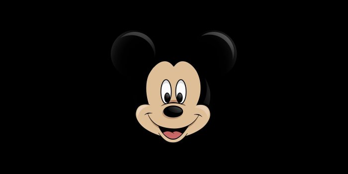 2732x2732 ag31-mickey-mouse-dark-logo-disney - Papers.co