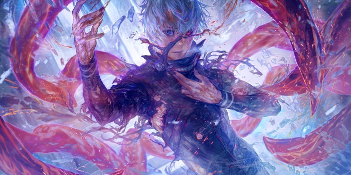 1920x1080 White-haired anime character wallpaper, Kaneki Ken, fantasy art