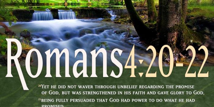 1024x768 Romans 4:20-22 - Promise Of God Wallpaper - Christian Wallpapers and