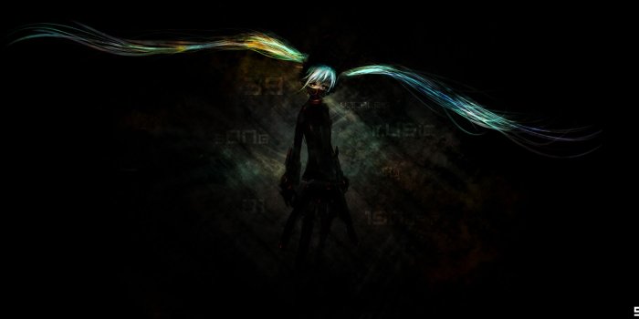 2330x1051 dark, Vocaloid, Hatsune Miku :: Wallpapers