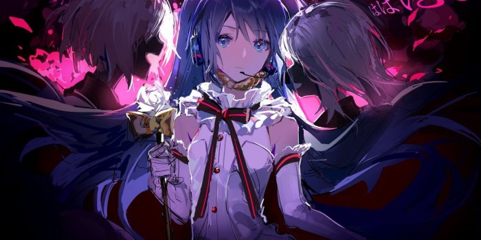 1280x1024 Download 1280x1024 wallpaper hatsune miku, dark, long hair, anime