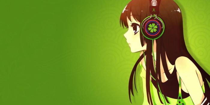 1920x1200 Cute Anime Girl with Headphones Wallpaper HD | anime girls | Girl