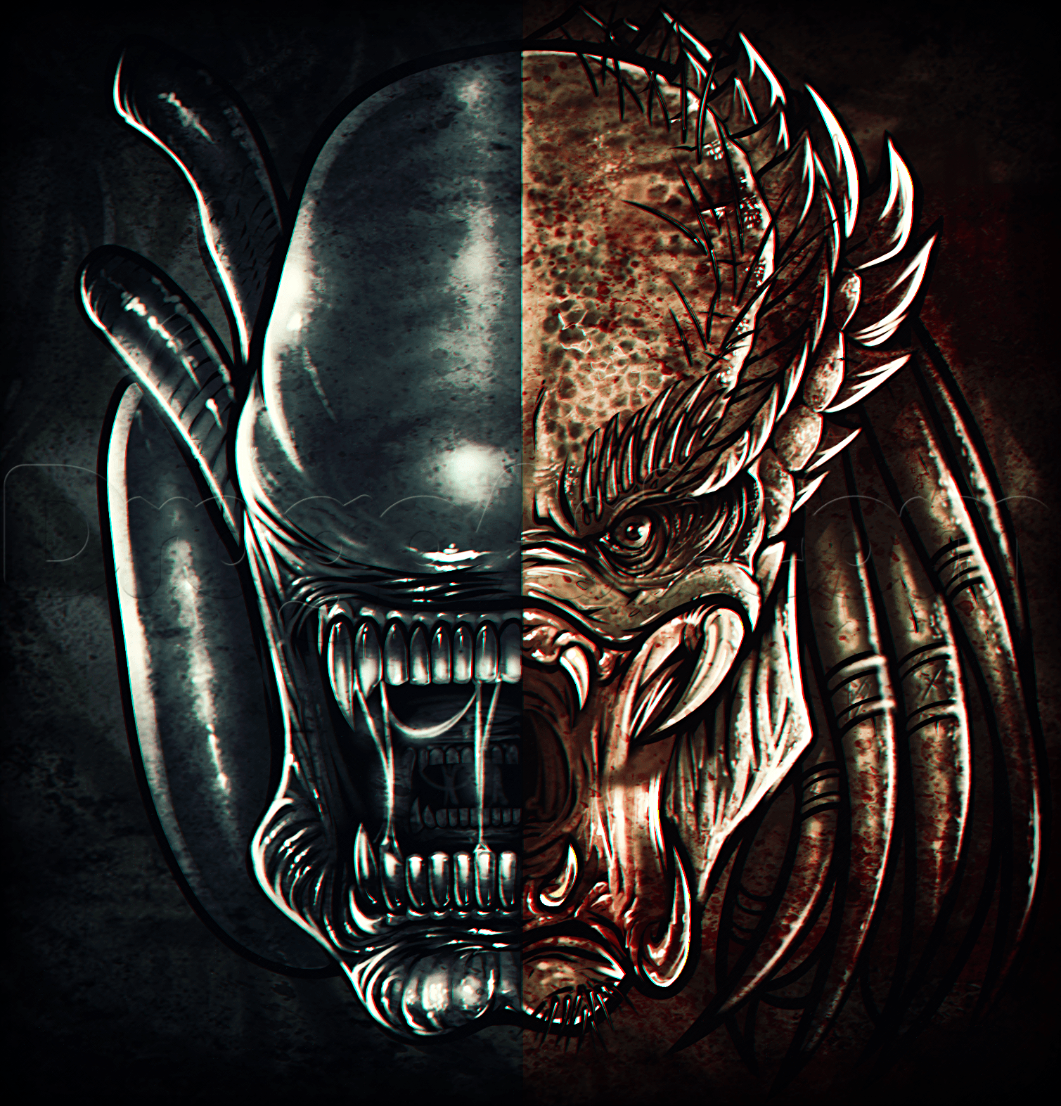 1509x1573 Alien Vs Predator Wallpaper on WallpaperGet.com