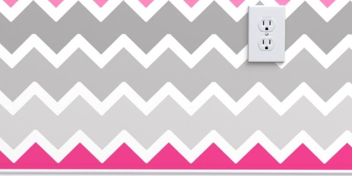 1024x1024 hot pink grey gray ombre chevron on Isobar by decamp_studios