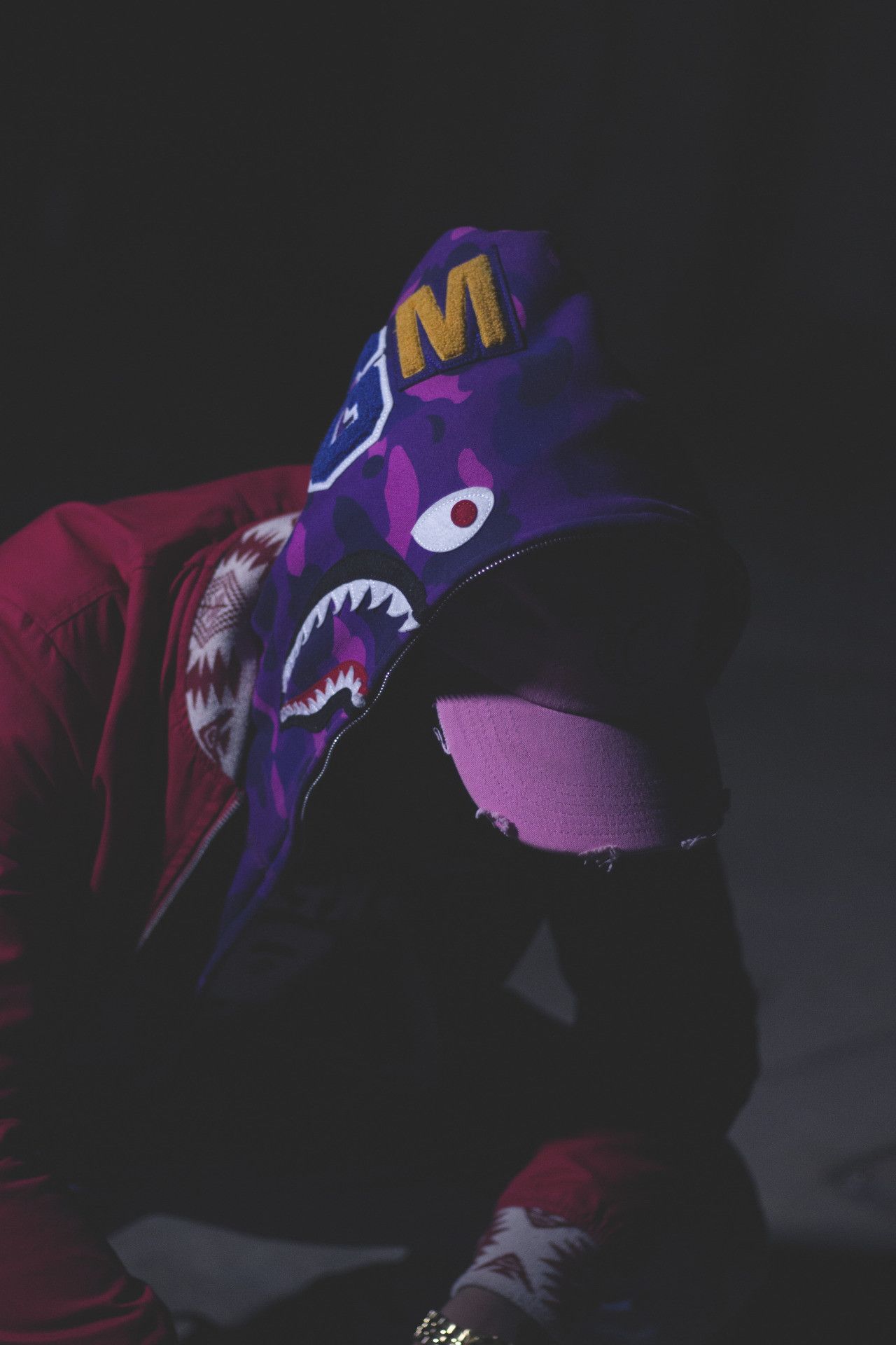 1280x1920 Bathing Ape Wallpaper - Purple Bape (#41445) - HD Wallpaper Download