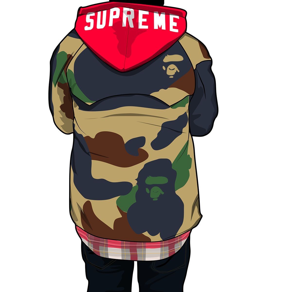 1200x1200 Bape Cartoon Wallpaper(58+) Wallpaper Collections