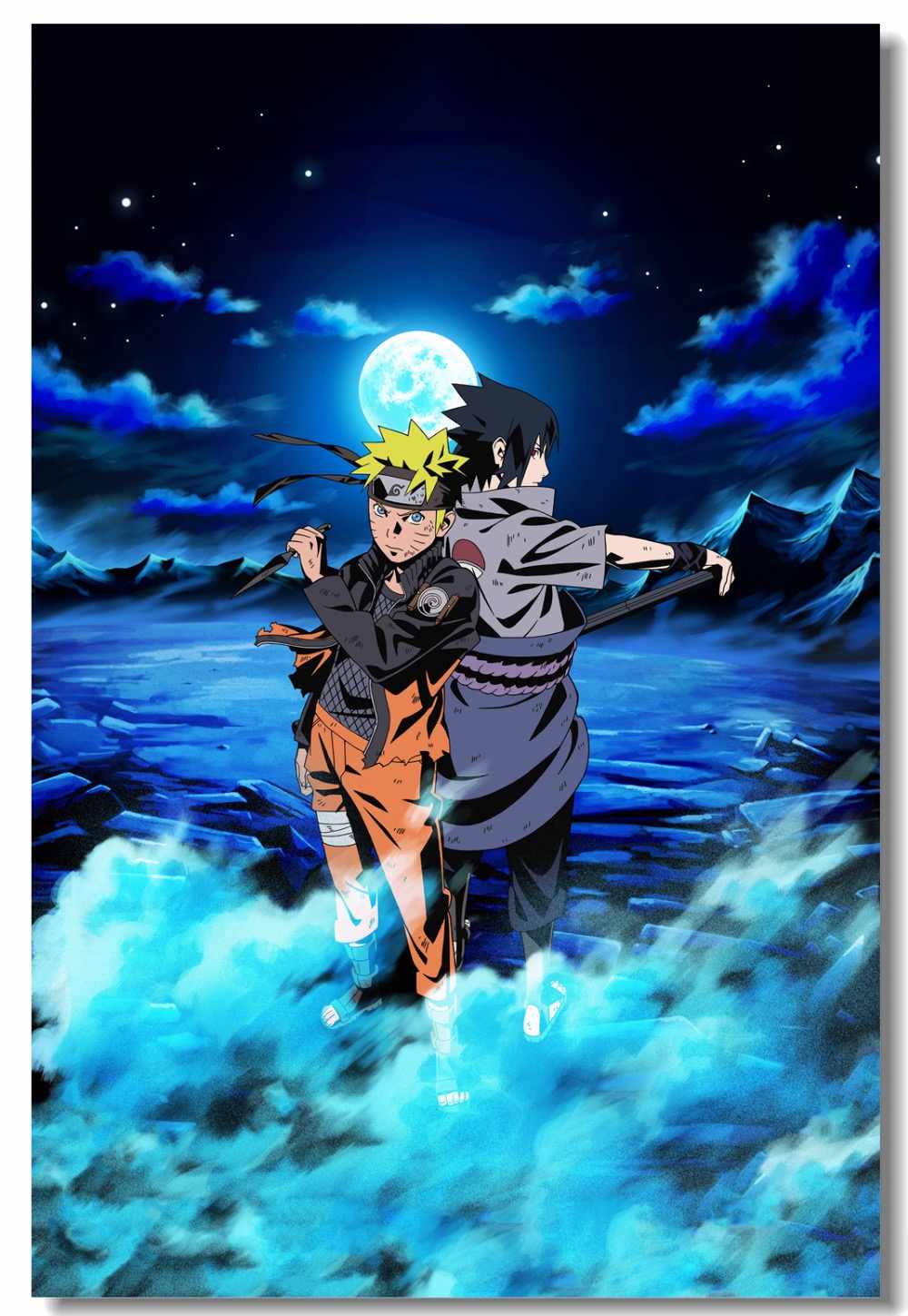 1000x1449 Custom Canvas Wall Paintings Uzumaki Naruto Poster - Sasuke