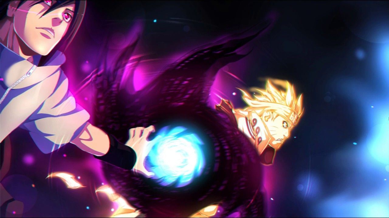 1280x720 Naruto and Sasuke- Rasengan and Amaterasu(ナルト 疾風伝) live wallpaper-  wallpaper engine