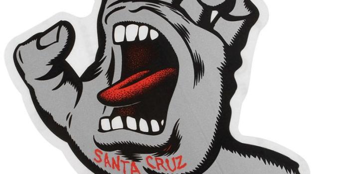 800x1067 Santa Cruz Screaming Hand #Sticker $1.99 | Skateboard Stickers