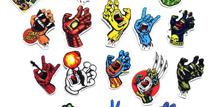 1100x1100 18Pcs/Lot 2019 Santa Cruz Stickers For Car Laptop PVC Bicycle