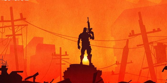 1332x850 Wallpaper warrior, silhouette, ruins, Fortnite images for desktop