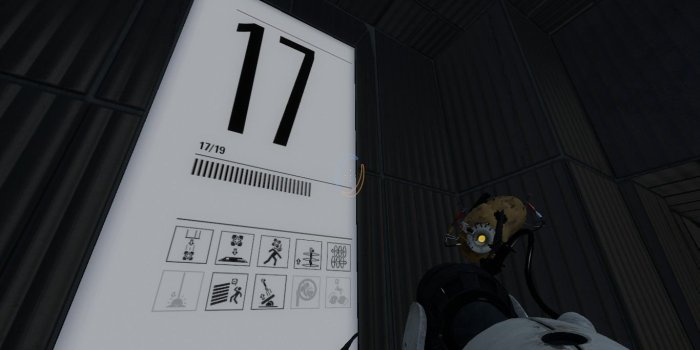 1366x768 In Portal 2, in the final test chamber before Wheatley kills you
