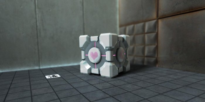 1920x1080 Companion Cube in Test Chamber HD Wallpaper » FullHDWpp - Full HD