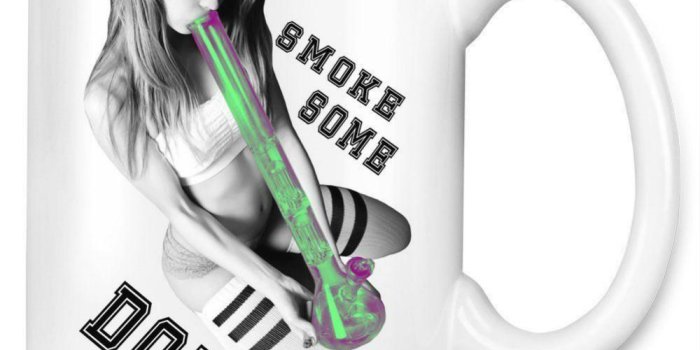 1000x911 Smoke Some Dope Sexy Hot Girl Bong Rip Unique Coffee Mug