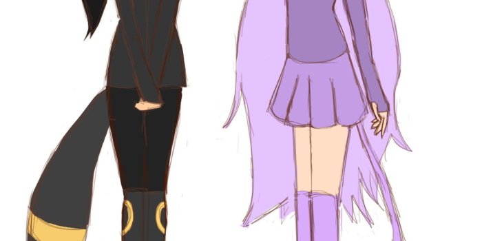 1200x1800 EEVEE EVOLUTION 2 (Umbreon and Espeon) by MokonalovesMochi