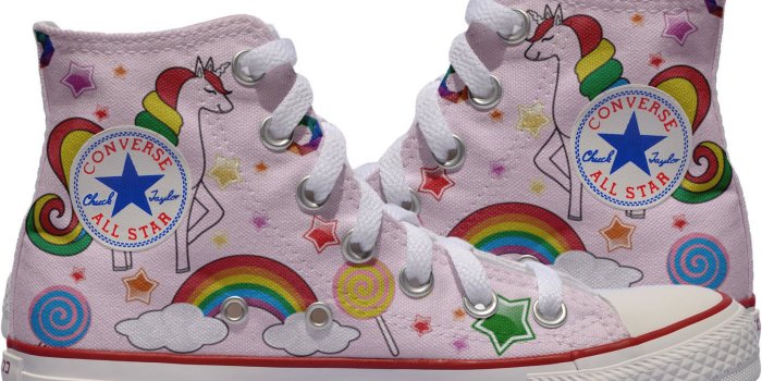 1600x1200 Unicorn custom converse Rainbow customized shoes personalized colorful gift