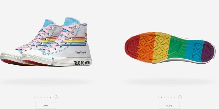 1600x722 How to make the Trans flag appear in the Converse Pride shoe creator