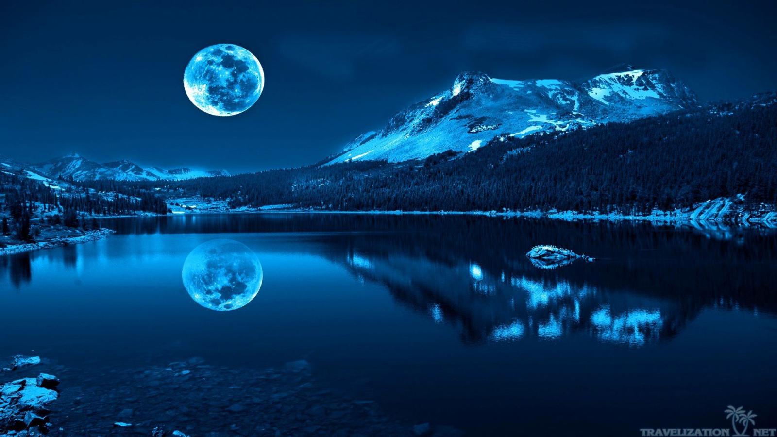 1920x1080 beautiful-blue-moon-over-lake-nature-wallpapers-1920×1080 – Mike2Kal