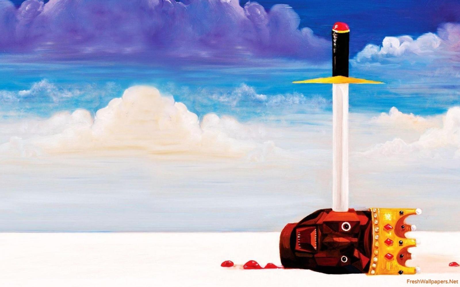 2560x1600 Kanye West - My Beautiful Dark Twisted Fantasy album artwork