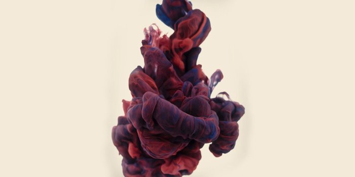 1920x1080 Free download Red and Blu Ink Drops in Water Wallpaper for Phones