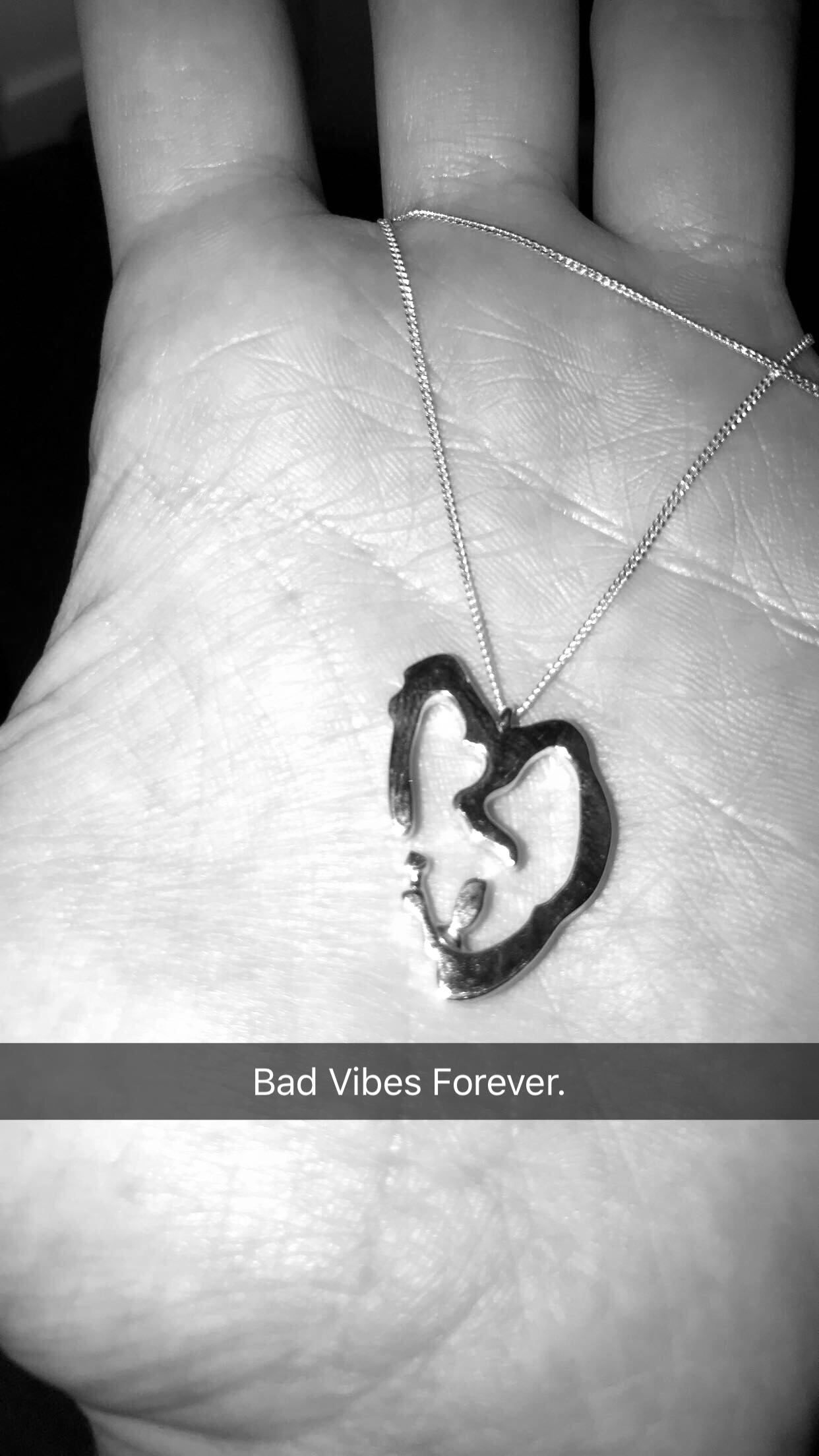 1242x2208 I got a Bad Vibes Forever pendant custom made in memorial of X
