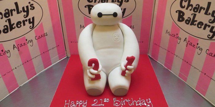1024x768 3D Baymax shaped cake from Big Hero 6 | Charly's Bakery