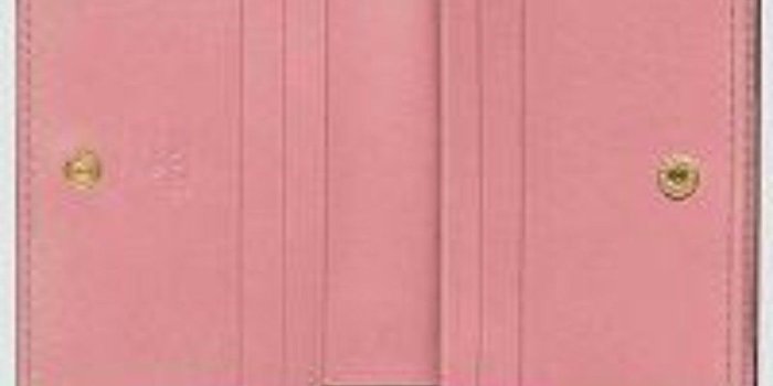 1024x1024 Gucci Signature GG Continental Flap Card Case Wallet Leather Pink