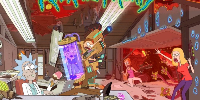 1366x768 Download wallpaper 1366x768 rick and morty, morty, rick, laboratory