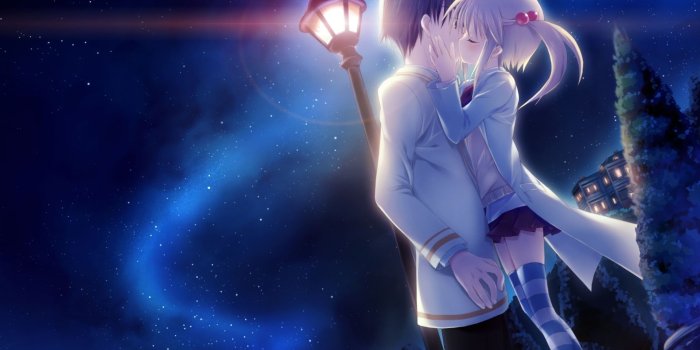 1920x1200 Fresh Anime Boy And Girl Wallpaper Hd - Good Night Love Romantic