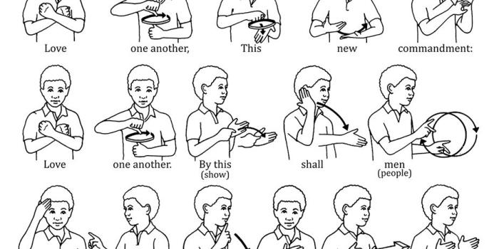 927x1200 Sign Language for “Love One Another”