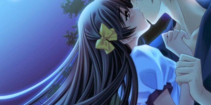 1366x768 Happy Kiss Day 2014 Hd Wallpapers And Pics Kiss In - Anime Boy And