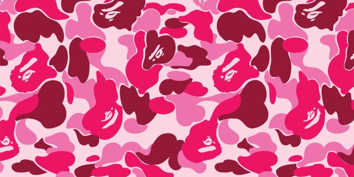 2048x2048 Baby Pink - Bape Camo Blue (#1100564) - HD Wallpaper Download