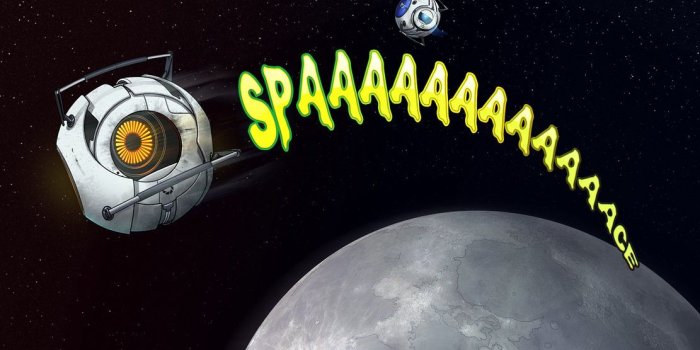 1111x719 Free download Portal 2 Space Core Wallpaper Im in space portal 2 by