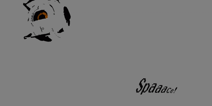 1680x1050 I spent about an hour on this, a quick Portal 2 Space core wallpaper