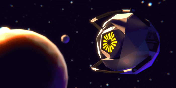 1920x1080 I made a low poly space core : Portal
