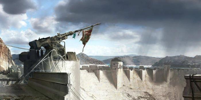 3840x1080 Fallout New Vegas Hoover Dam Dual Monitor Wallpaper | Pixelz