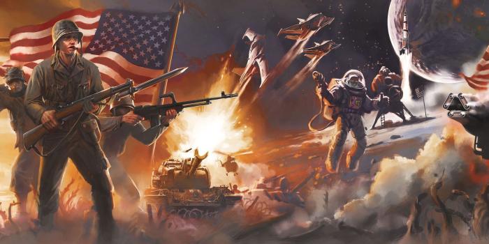 3840x1080 3840x1080] Fallout 4 Museum of Freedom Mural (cropped) - Imgur