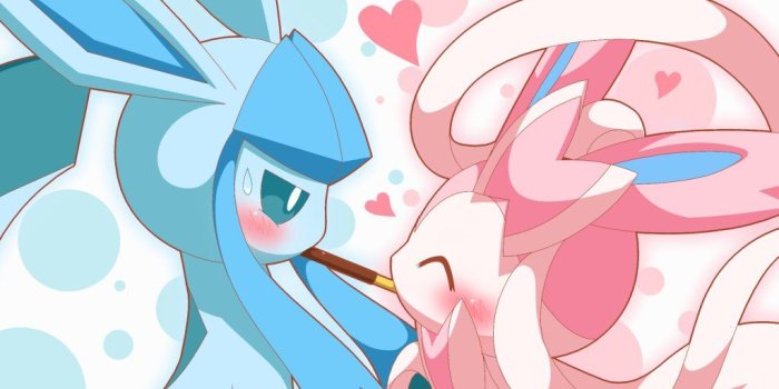 1024x768 Extremely Cute Glaceon and Sylveon | cute | Pokemon, Pokemon eevee