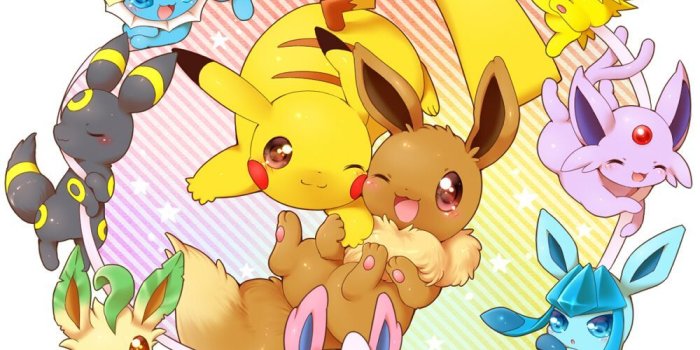 1000x1000 Eevee, Pikachu, Leafeon, Glaceon, Flareon, Jolteon, Sylveon